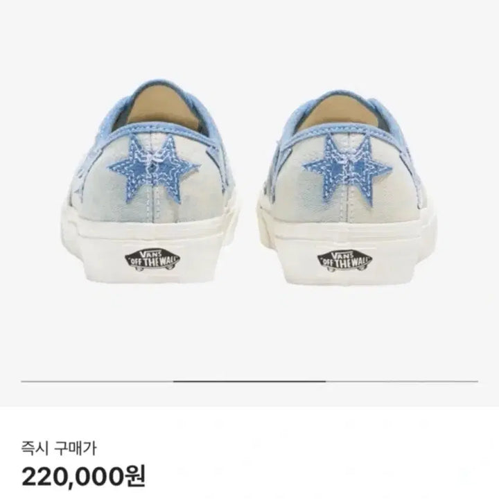 [BUNJANG] Vans Authentic Starry Night Blue Sneakers / 반스 어센틱 스태리 나이트 블루 220