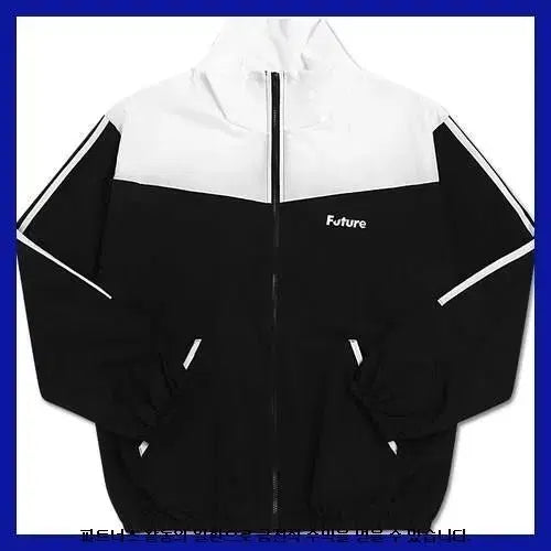 [BUNJANG] Future Black and White Windbreaker Jacket (Bundle Set) / 2장 일괄) 퓨쳐  블랙화이트 바람막이
