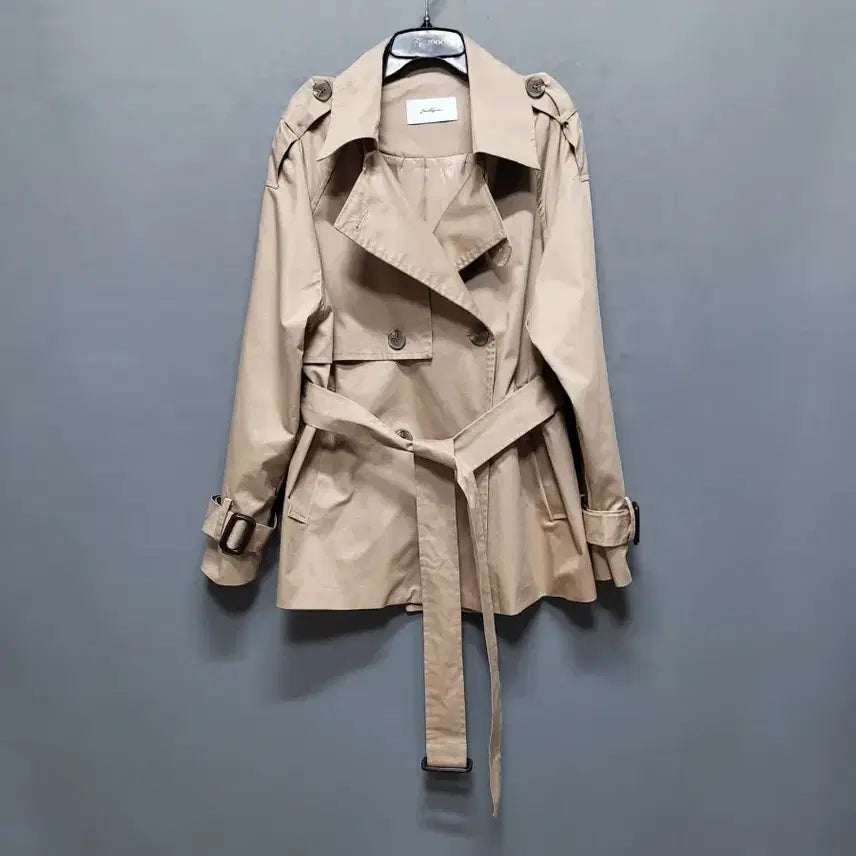 [BUNJANG] Cotton Trench Jacket / 면 트렌치 자켓
