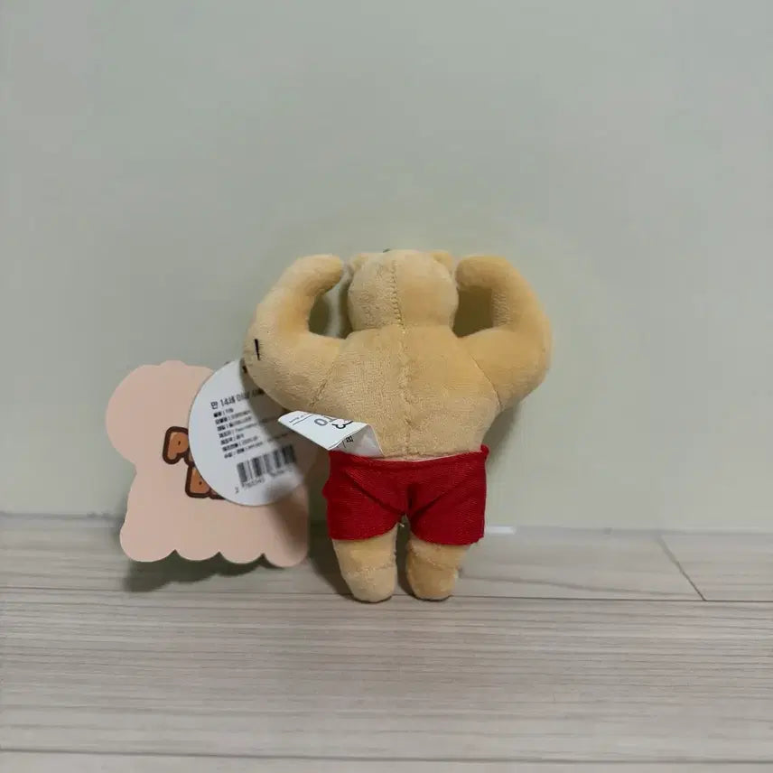 [BUNJANG] Muscle Protein Bear Keyring Plush / 곰돌이 근육 머슬 프로틴베어 인형 키링