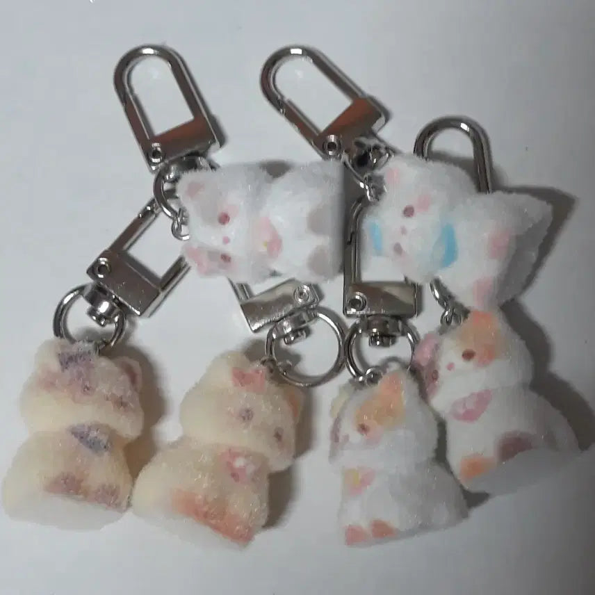 [BUNJANG] Cat Fur Keychain Bundle Set / 고양이 털 키링 인형 키홀더 일괄