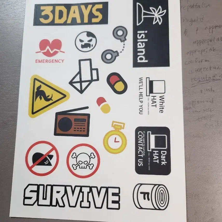 [BUNJANG] Jamtteul 3Days Sticker / 잠뜰 3Days 스티커