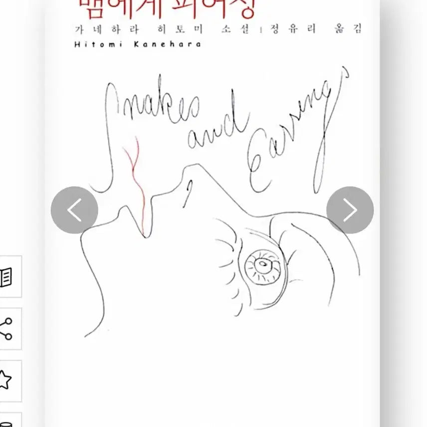 [BUNJANG] Snakes' Piercing Novel / 뱀에게 피어싱 소설책 판매합니다
