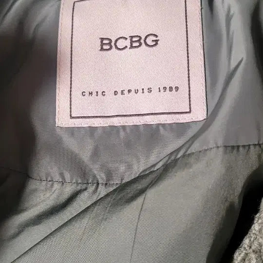 [BUNJANG] BCBG Goose Down Padded Jumper / BCBG 니트포켓 구스다운 패딩 점퍼