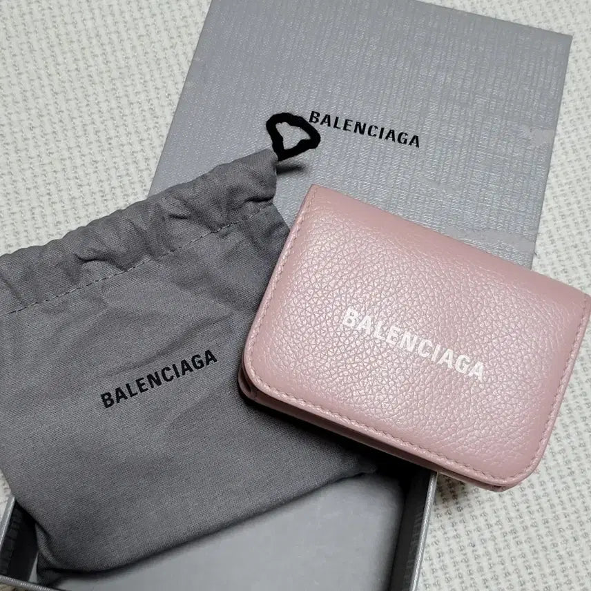 [BUNJANG] Balenciaga Baby Pink Wallet / 정품 발렌시아가 미니 반지갑 베이비핑크 캐쉬 미니