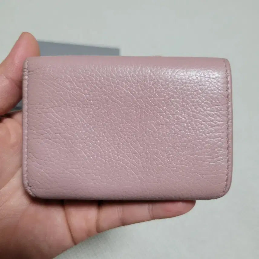 [BUNJANG] Balenciaga Baby Pink Wallet / 정품 발렌시아가 미니 반지갑 베이비핑크 캐쉬 미니
