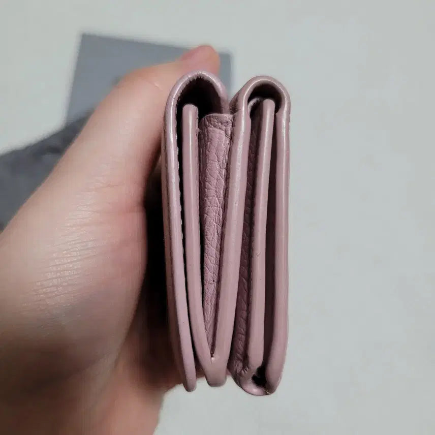 [BUNJANG] Balenciaga Baby Pink Wallet / 정품 발렌시아가 미니 반지갑 베이비핑크 캐쉬 미니
