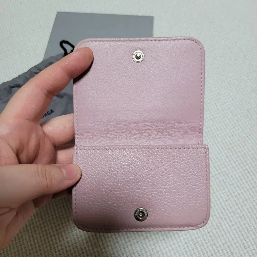 [BUNJANG] Balenciaga Baby Pink Wallet / 정품 발렌시아가 미니 반지갑 베이비핑크 캐쉬 미니