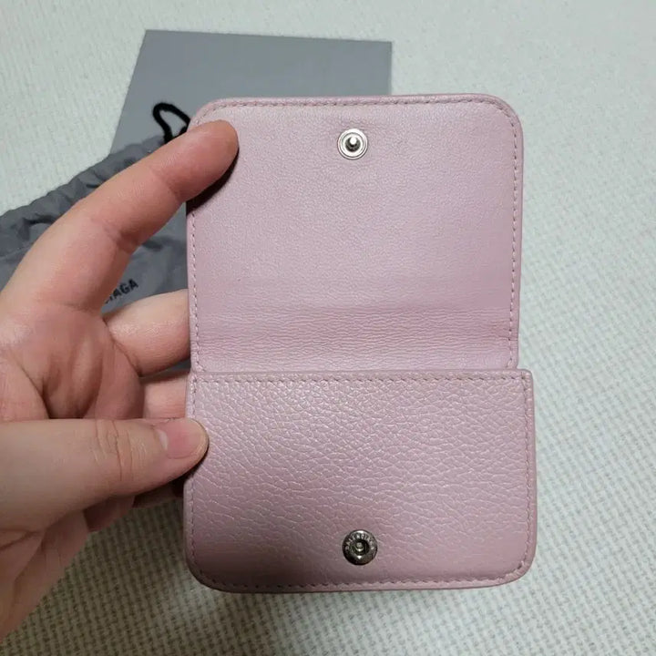 [BUNJANG] Balenciaga Baby Pink Wallet / 정품 발렌시아가 미니 반지갑 베이비핑크 캐쉬 미니