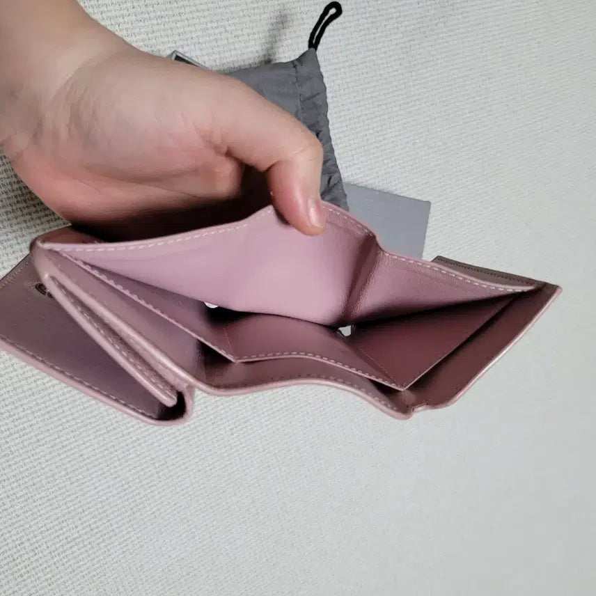 [BUNJANG] Balenciaga Baby Pink Wallet / 정품 발렌시아가 미니 반지갑 베이비핑크 캐쉬 미니