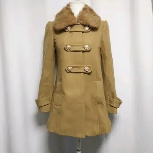 [BUNJANG] Long Coat / 라떼갸루 퍼 롱코트 양산형지뢰계