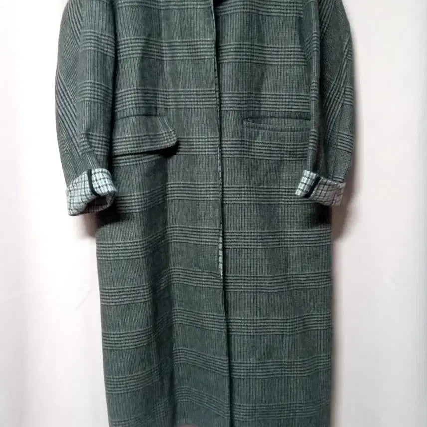[BUNJANG] Chunchoo System Wool Check Coat / 춘추,시스템 울체크 코트