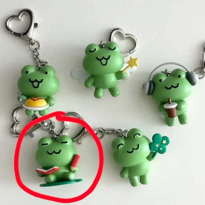 [BUNJANG] Decoboco Frog Keyring / 데코보코 개구리 키링