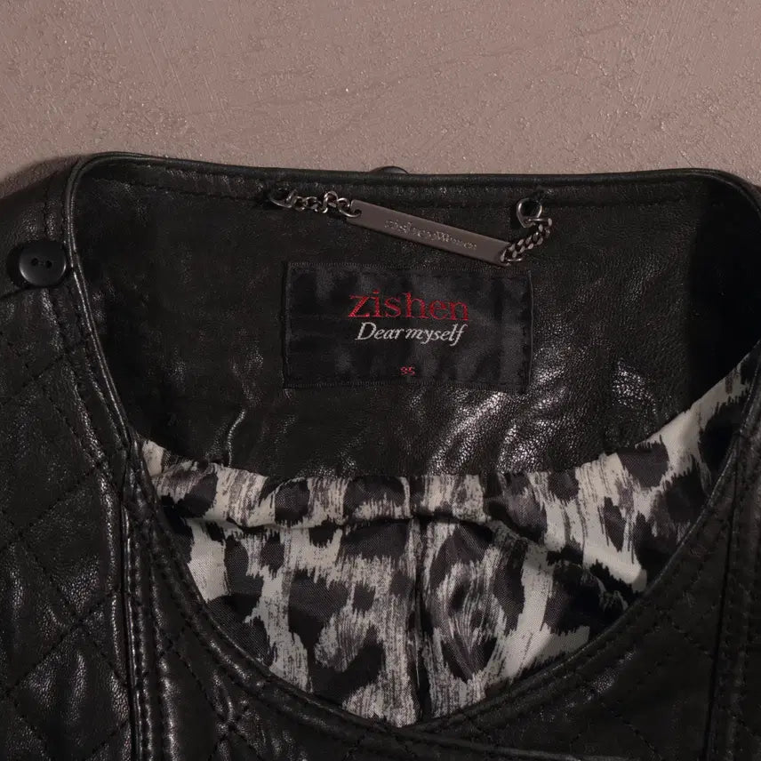 [BUNJANG] Vintage Leather Crop Rider Jacket C226 / 빈티지 레더 크롭 라이더자켓 C226