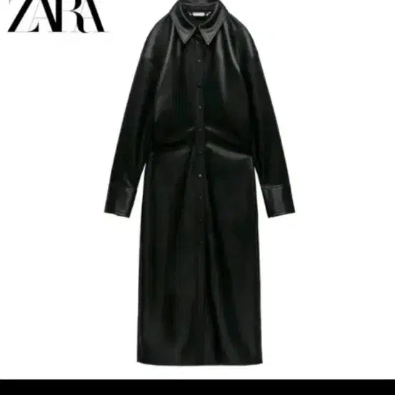 [BUNJANG] Zara Cos Shirred Slim Midi Shirt Dress / 2xl) zara cos 셔링 슬림 라이크 미들 셔츠 원피스 2xl