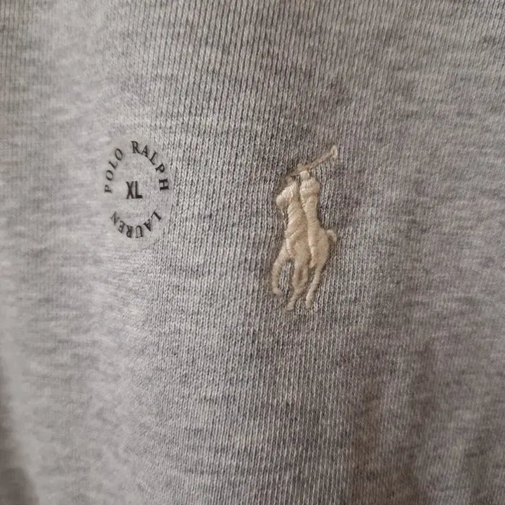 [BUNJANG] Polo Ralph Lauren Grey Terry Hoodie XL / 폴로 랄프로렌 그레이 후드티 XL