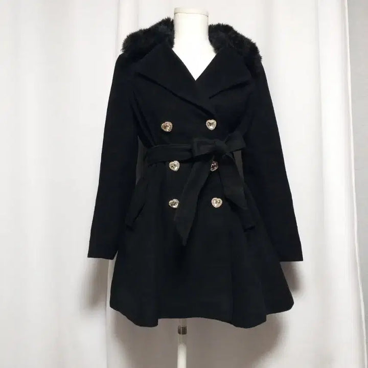 [BUNJANG] Hime-gyaru Style Coat Dress / 양산형지뢰계 퍼 코트원피스 히메갸루