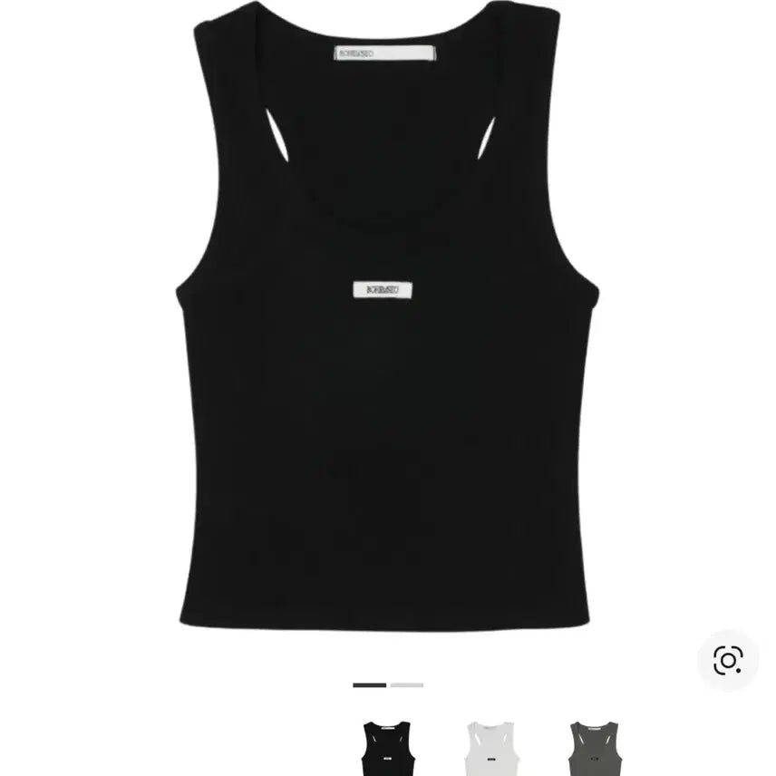[BUNJANG] Bohemian Seoul Basic Sleeveless Crop Top / 보헤미안서울 베이직 슬리브리스 크롭탑 블랙
