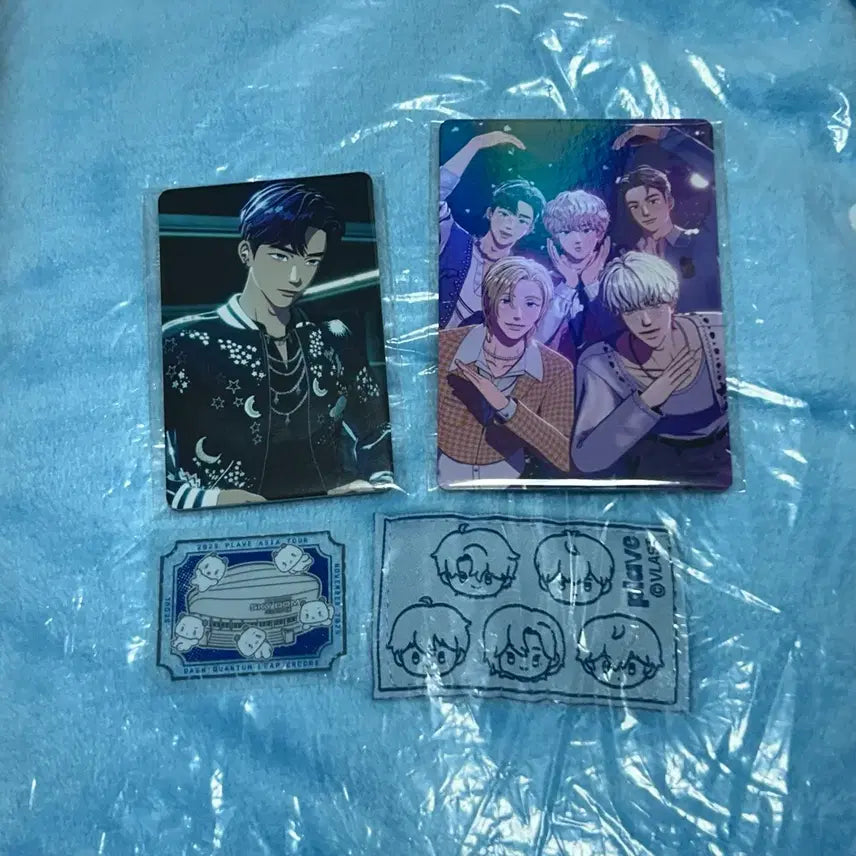 [BUNJANG] PLAVE Blanket Photocard Concert Sticker Bundle / 플레이브 콘서트 담요 포카 스티커