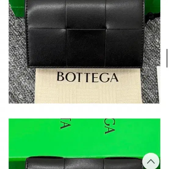 [SOLD OUT] 보테가베네타 인트레치아토 카드 케이스 블랙 새상품