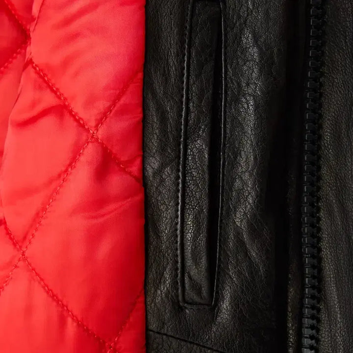 [BUNJANG] RECTO BEN CRINKLE Leather Jumper / 렉토 벤 크링클 BEN CRINKLE LEATHER JUMPER