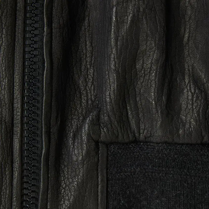 [BUNJANG] RECTO BEN CRINKLE Leather Jumper / 렉토 벤 크링클 BEN CRINKLE LEATHER JUMPER