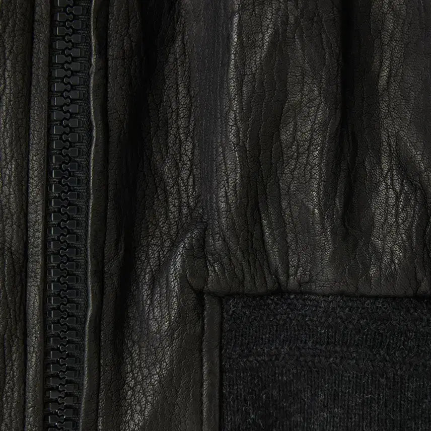 [BUNJANG] RECTO BEN CRINKLE Leather Jumper / 렉토 벤 크링클 BEN CRINKLE LEATHER JUMPER