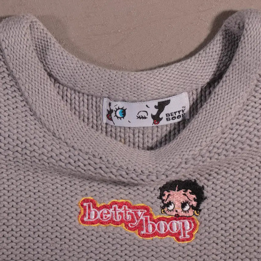 [BUNJANG] Betty Boop Knit Top / 베티붑 니트탑 C229