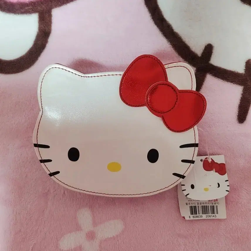 [BUNJANG] Hello Kitty Face Pouch Bag / (새상품)2011년도 고전키티 헬로키티 얼굴 파우치 키티가방
