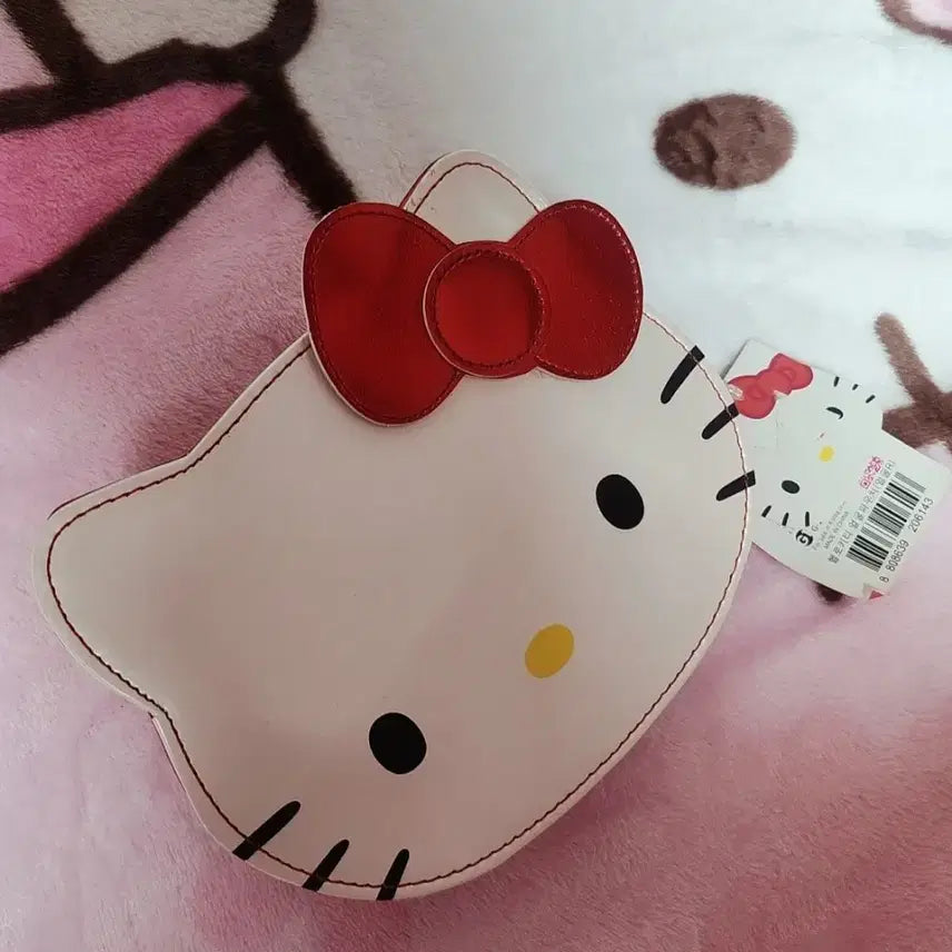 [BUNJANG] Hello Kitty Face Pouch Bag / (새상품)2011년도 고전키티 헬로키티 얼굴 파우치 키티가방