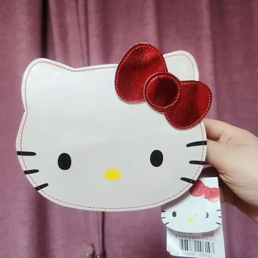 [BUNJANG] Hello Kitty Face Pouch Bag / (새상품)2011년도 고전키티 헬로키티 얼굴 파우치 키티가방