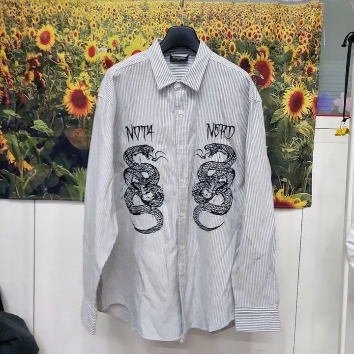 [BUNJANG] Not4nerd Stripe Shirt Men XL / 낫포너드 스트라이프 셔츠 남성XL 6b26