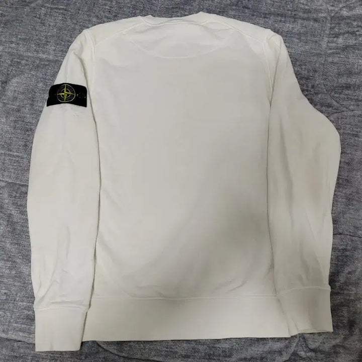 [BUNJANG] Stone Island Basic Crewneck Sweatshirt / 스톤아일랜드 화이트 맨투맨
