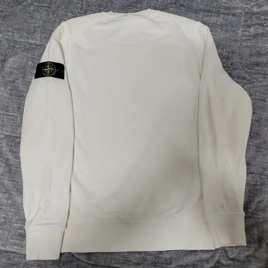 [BUNJANG] Stone Island Basic Crewneck Sweatshirt / 스톤아일랜드 화이트 맨투맨
