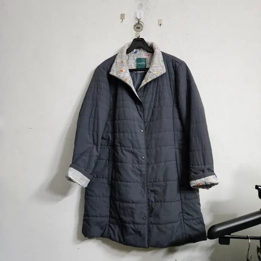 [BUNJANG] Crocodile Women's Quilted Long Coat / 크로커다일 여성 퀼팅 롱 코트77