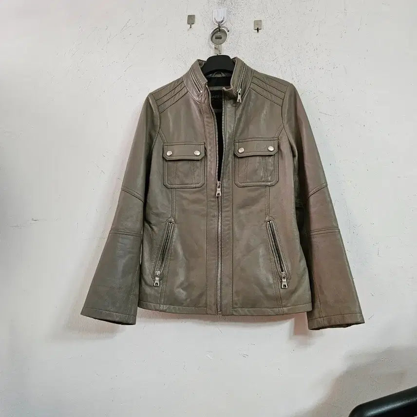 [BUNJANG] Leather Women's Jacket Rider Style / 가죽 여성 자켓 라이더 스타일