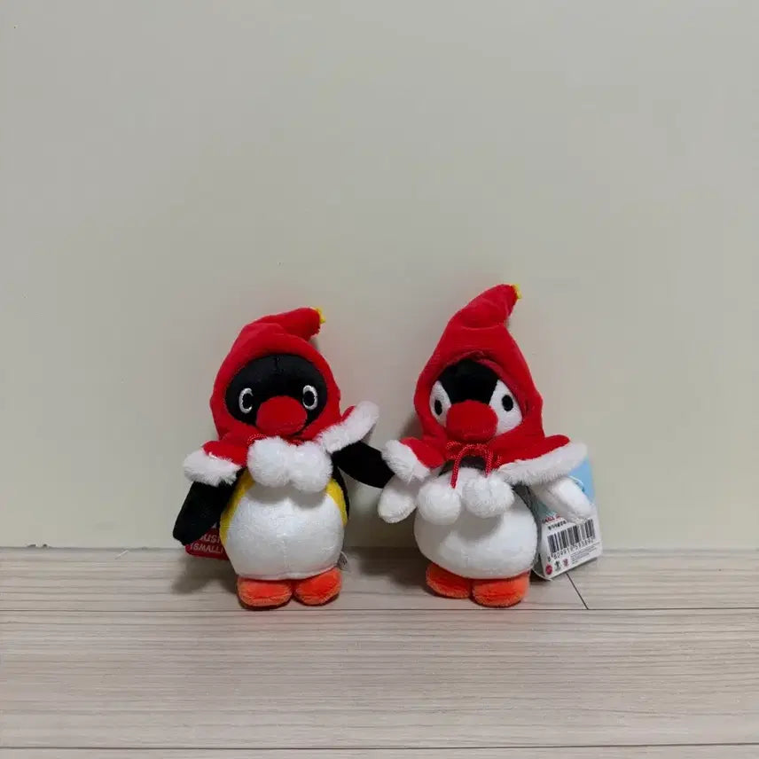 [BUNJANG] Pingu Pinga Christmas Winter Cloak Keyring Set / [일괄] 핑구 핑가 크리스마스 겨울 망토 인형 키링 세트