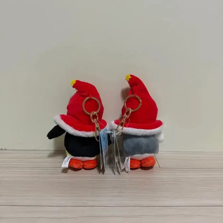 [BUNJANG] Pingu Pinga Christmas Winter Cloak Keyring Set / [일괄] 핑구 핑가 크리스마스 겨울 망토 인형 키링 세트