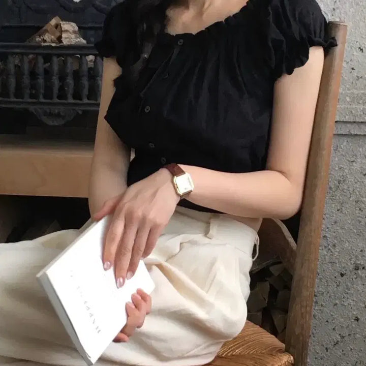 [BUNJANG] Founder's Black Blouse / 파운더스 블라우스 블랙