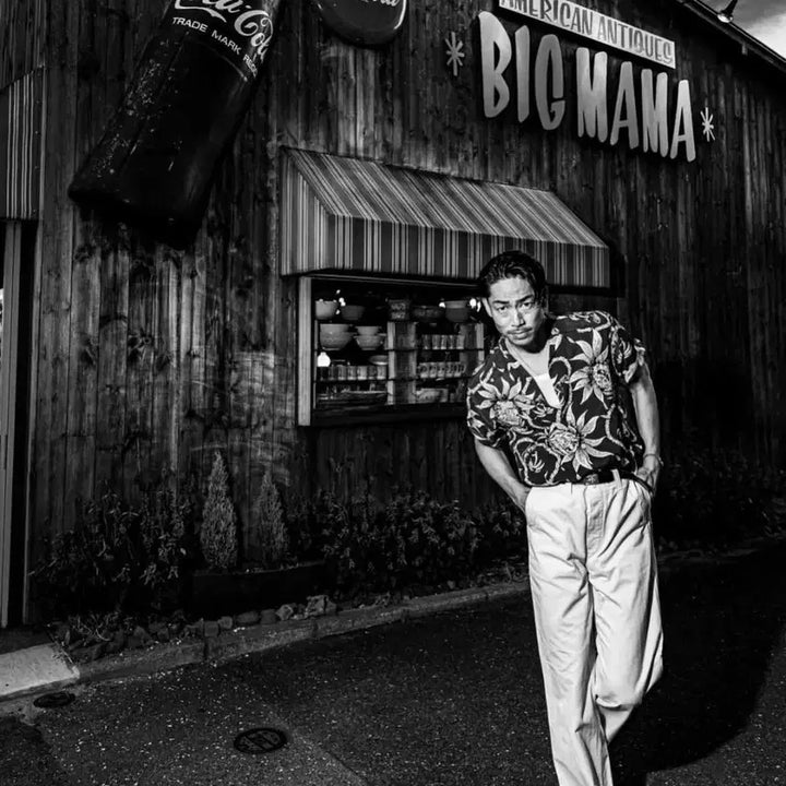 [SOLD OUT] 엣라코 하와이안 퍼스트 모델 15 1/2 반팔  타임원클로딩