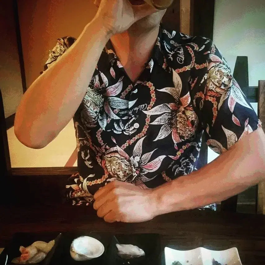 [SOLD OUT] 엣라코 하와이안 퍼스트 모델 15 1/2 반팔  타임원클로딩