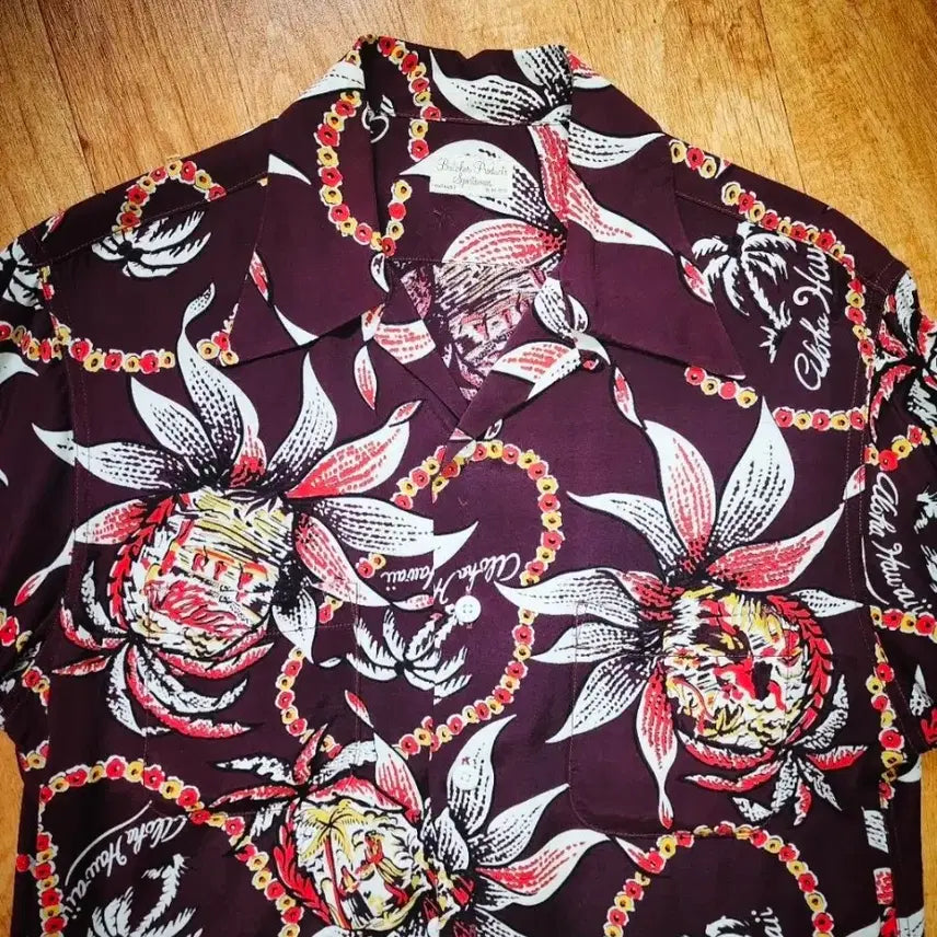 [SOLD OUT] 엣라코 하와이안 퍼스트 모델 15 1/2 반팔  타임원클로딩