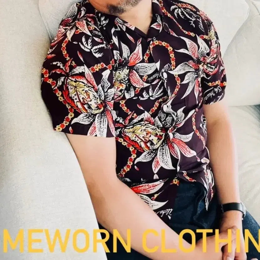 [SOLD OUT] 엣라코 하와이안 퍼스트 모델 15 1/2 반팔  타임원클로딩