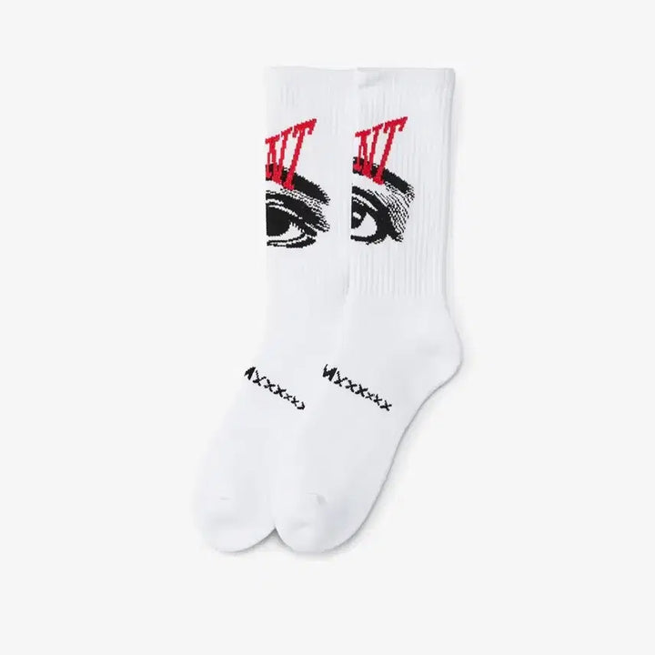 [BUNJANG] Saint Michael Socks White / 세인트 미카엘 양말 화이트