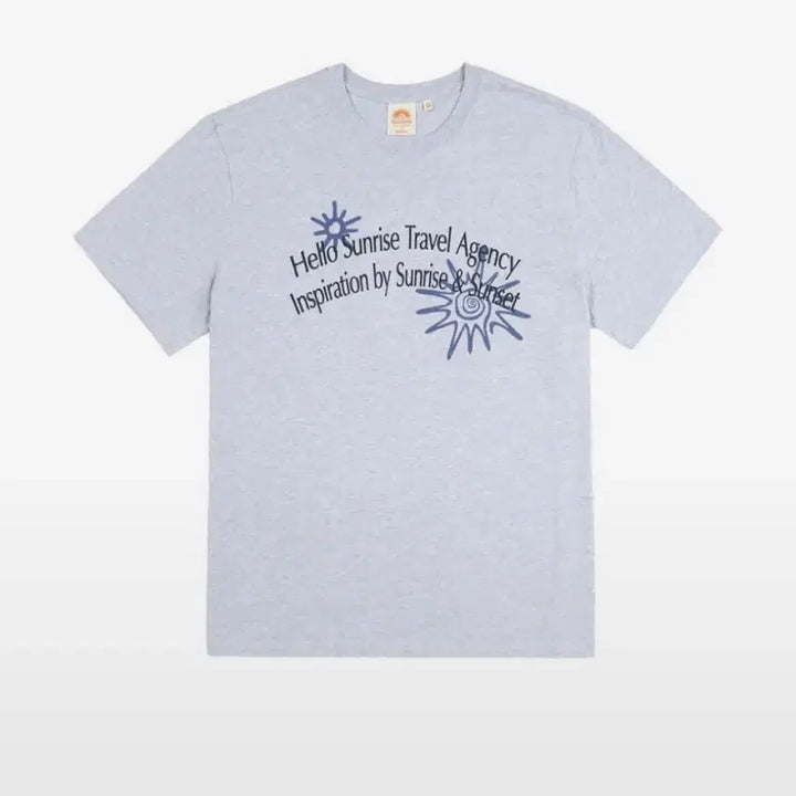 [BUNJANG] Hello Sunrise Melange Gray T-shirt / (마지막할인!)헬로선라이즈 반팔 티셔츠 회색 멜란지그레이