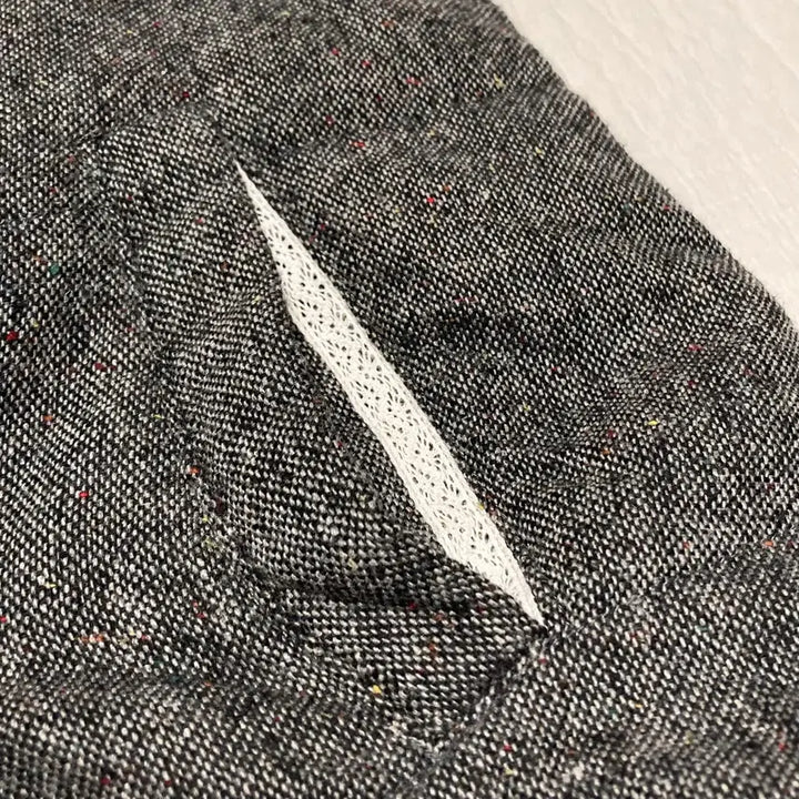 [BUNJANG] Vintage Mori Girl Wool Padded Vest / 착샷O) [일본빈티지] 모리걸 만두카라 모직 패딩 조끼