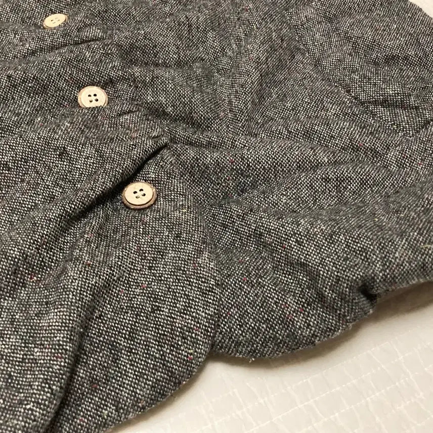 [BUNJANG] Vintage Mori Girl Wool Padded Vest / 착샷O) [일본빈티지] 모리걸 만두카라 모직 패딩 조끼