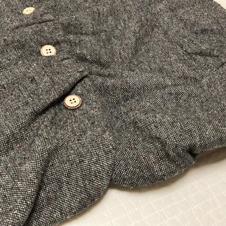 [BUNJANG] Vintage Mori Girl Wool Padded Vest / 착샷O) [일본빈티지] 모리걸 만두카라 모직 패딩 조끼