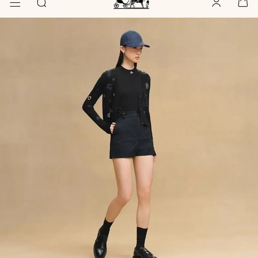 [BUNJANG] Hermes Candy Libris Black Cardigan / Hermes 에르메스 Candy Libris 블랙 가디건 새상품