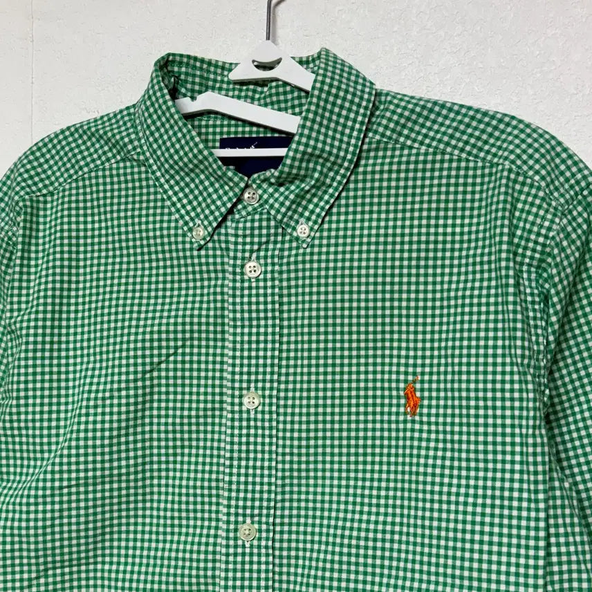 [BUNJANG] Polo Kids Gingham Check Shirt (14-16y) / 폴로 키즈 깅엄체크 셔츠 14-16y